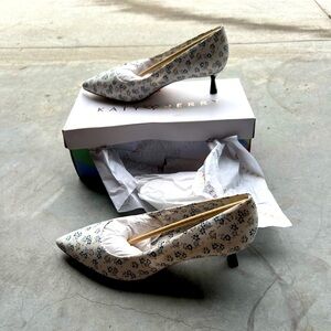 Katy Perry The Golden Pump Navy Multi Kp1615 Size 8.5